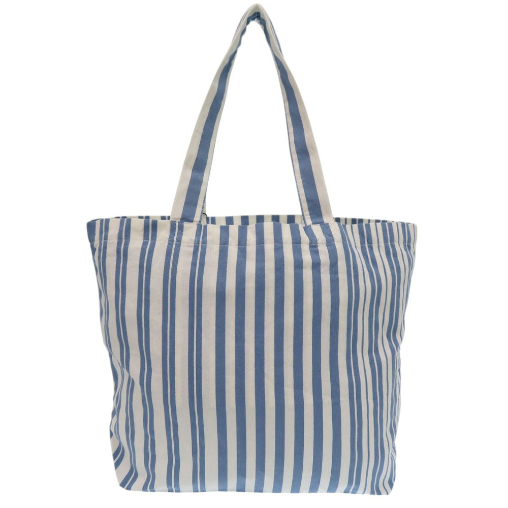 MAISON KITSUNE Tote Bag IU05167WW2002 S422 cotton blue MAISON KITSUNE Tote Bag IU05167WW2002 S422 UNISEX Blue Stripe unisex(Unisex) Used Authentic