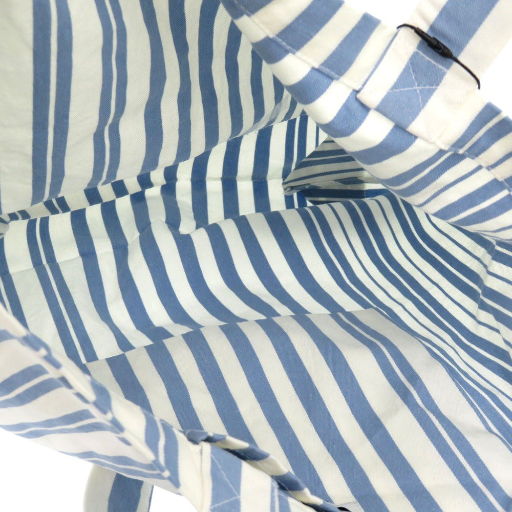 MAISON KITSUNE Tote Bag IU05167WW2002 S422 cotton blue MAISON KITSUNE Tote Bag IU05167WW2002 S422 UNISEX Blue Stripe unisex(Unisex) Used Authentic