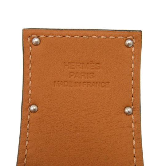 HERMES bracelet leather black Kelly dog T3