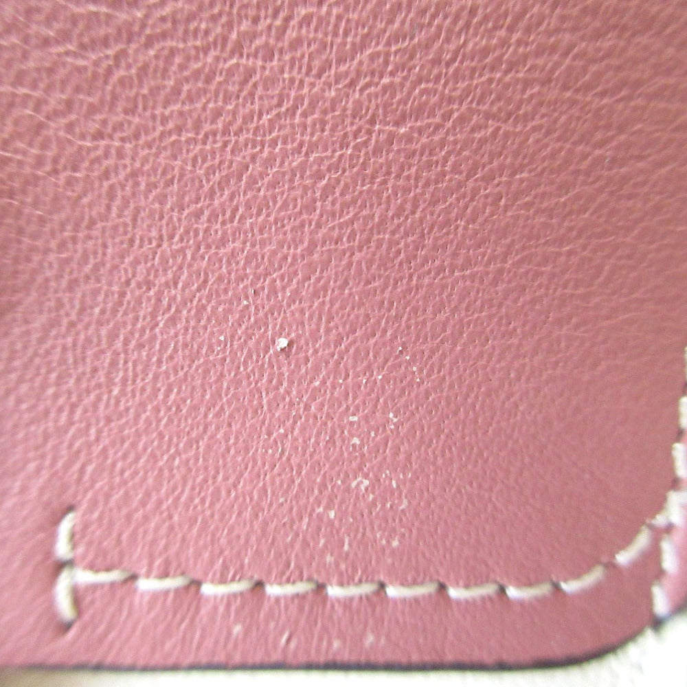 Chloe Tri-fold wallet leather Rusty Pink Chloe Sea Compact Wallet Women Used Authentic