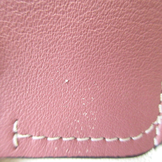 Chloe Tri-fold wallet leather Rusty Pink Chloe Sea Compact Wallet Women Used Authentic