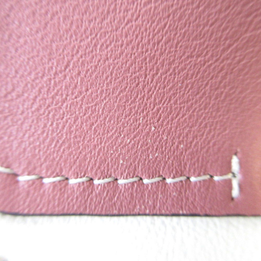 Chloe Tri-fold wallet leather Rusty Pink Chloe Sea Compact Wallet Women Used Authentic