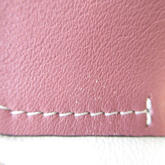 Chloe Tri-fold wallet leather Rusty Pink Chloe Sea Compact Wallet Women Used Authentic