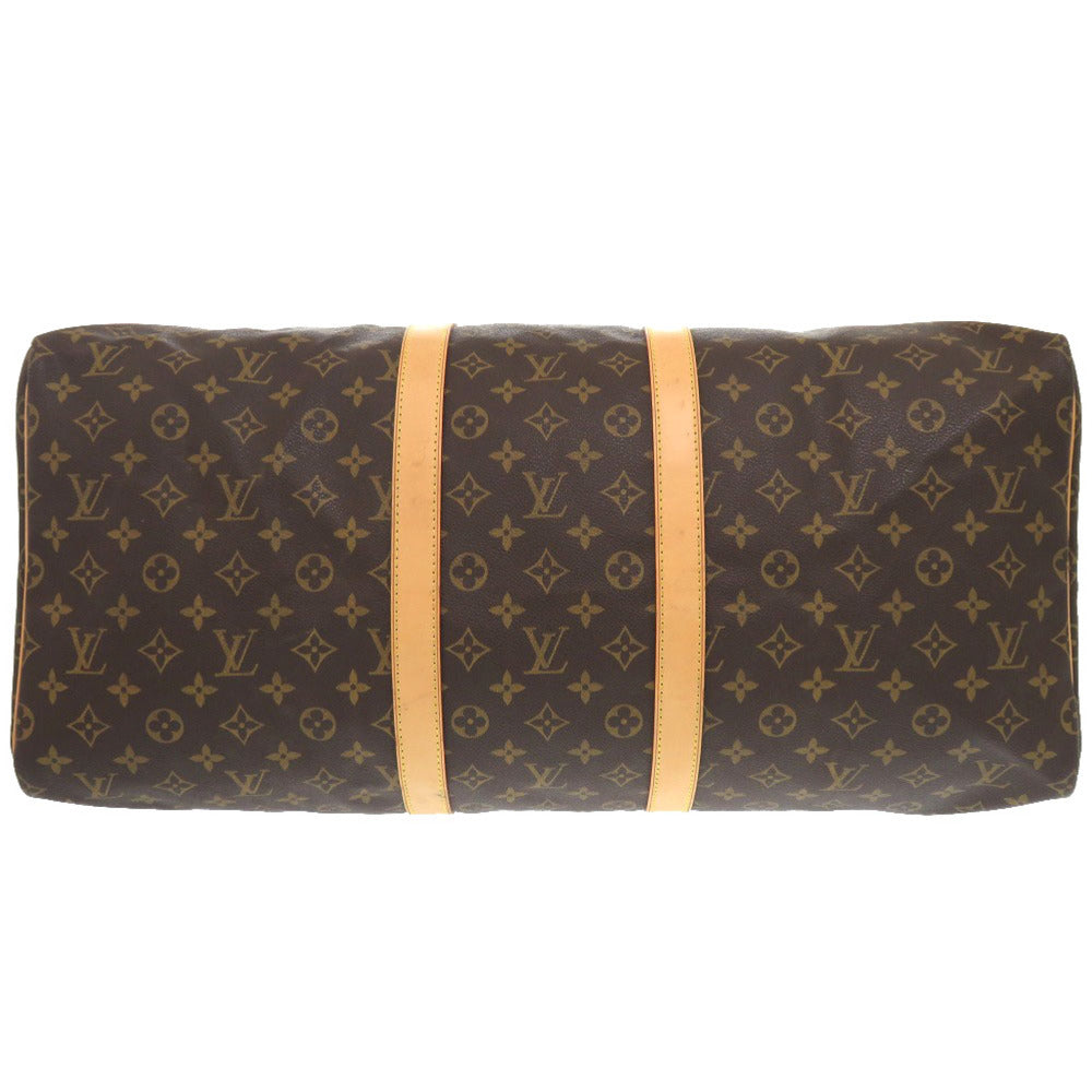 LOUIS VUITTON Boston Duffel bag M41424 Monogram canvas Brown Monogram Keepall 55 mens Used Authentic