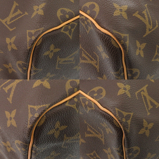 LOUIS VUITTON Boston Duffel bag M41424 Monogram canvas Brown Monogram Keepall 55 mens Used Authentic