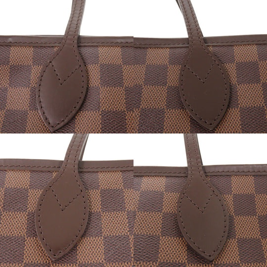 LOUIS VUITTON Tote Bag N51106 Damier canvas Brown Damier Ebene Neverfull GM Women Used Authentic