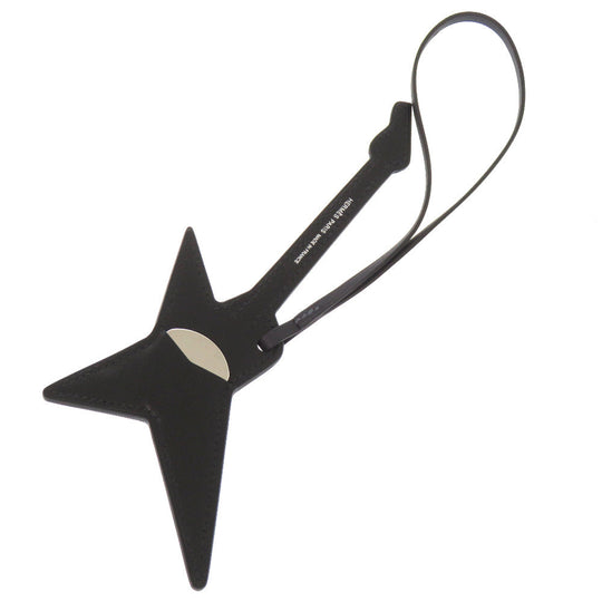 HERMES key ring Votadelakt, Chevre black Lock bag charm mens Used Authentic