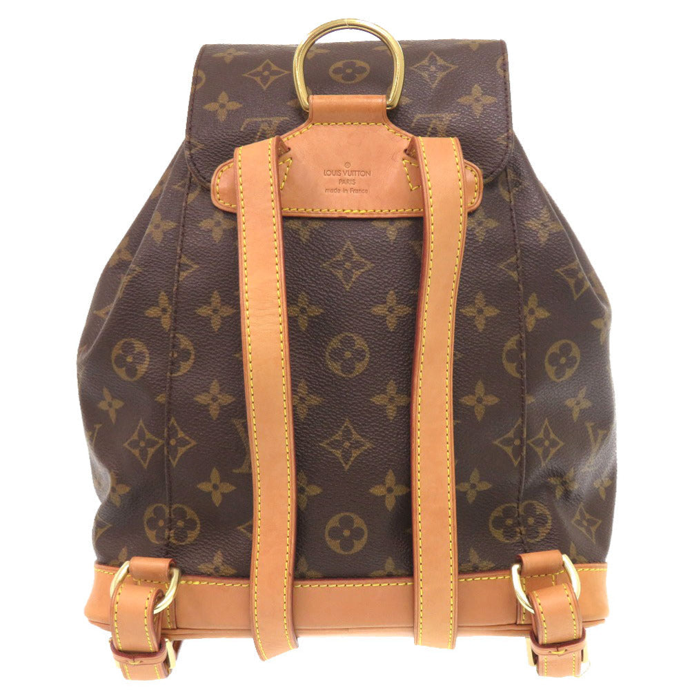 LOUIS VUITTON Backpack M51136 Monogram canvas Brown Monogram MontsourisMM Women Used Authentic