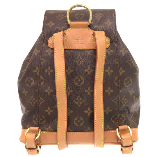 LOUIS VUITTON Backpack M51136 Monogram canvas Brown Monogram MontsourisMM Women Used Authentic