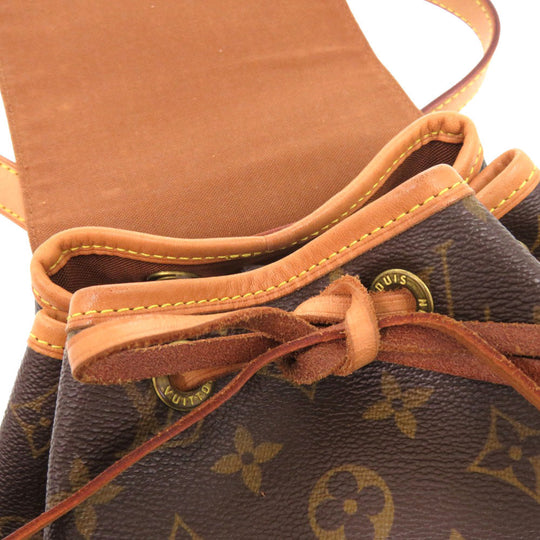 LOUIS VUITTON Backpack M51136 Monogram canvas Brown Monogram MontsourisMM Women Used Authentic