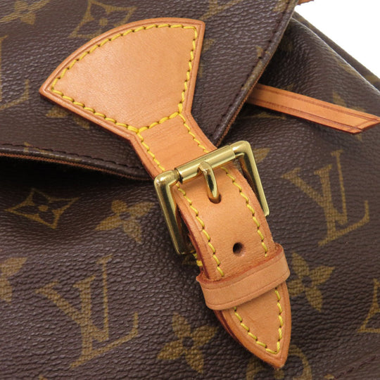 LOUIS VUITTON Backpack M51136 Monogram canvas Brown Monogram MontsourisMM Women Used Authentic