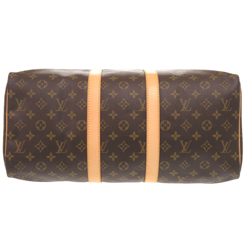 LOUIS VUITTON Boston Duffel bag M41428 Monogram canvas Brown Monogram Keepall 45 mens Used Authentic