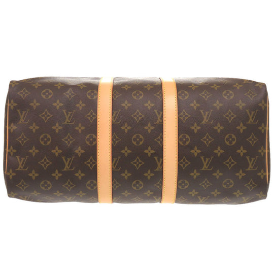 LOUIS VUITTON Boston Duffel bag M41428 Monogram canvas Brown Monogram Keepall 45 mens Used Authentic