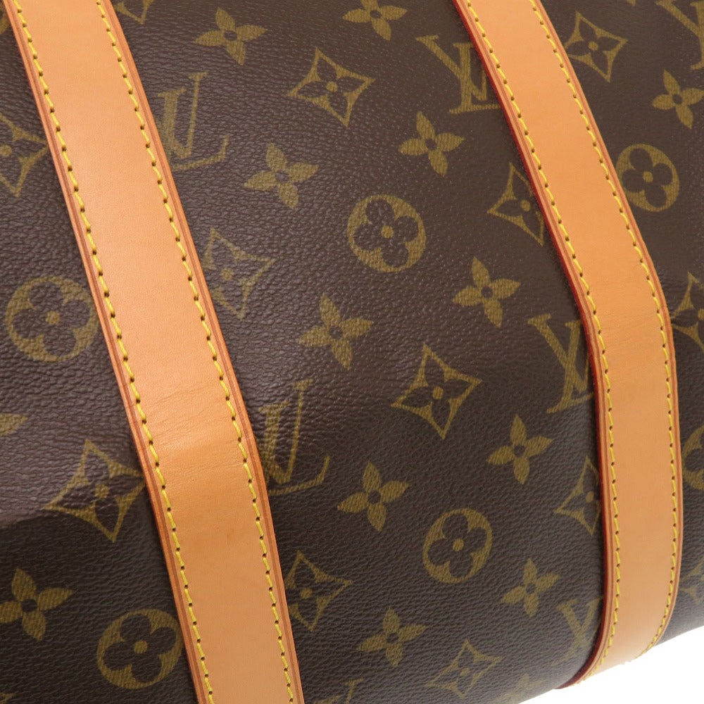LOUIS VUITTON Boston Duffel bag M41428 Monogram canvas Brown Monogram Keepall 45 mens Used Authentic