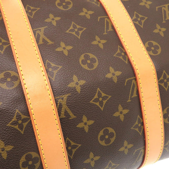 LOUIS VUITTON Boston Duffel bag M41428 Monogram canvas Brown Monogram Keepall 45 mens Used Authentic