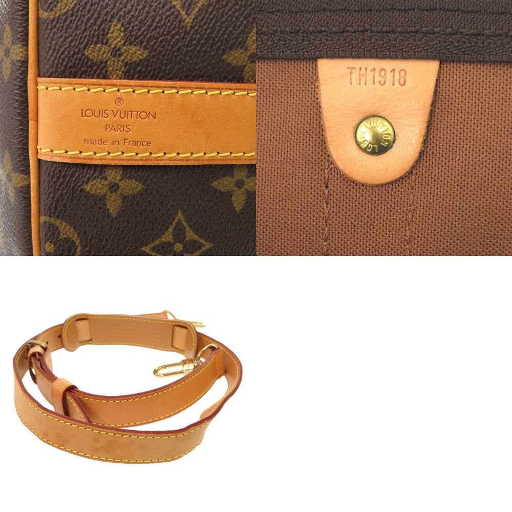 LOUIS VUITTON Boston Duffel bag M41414 Monogram canvas Brown Monogram Keepall bandouliere55 mens(Unisex) Used Authentic