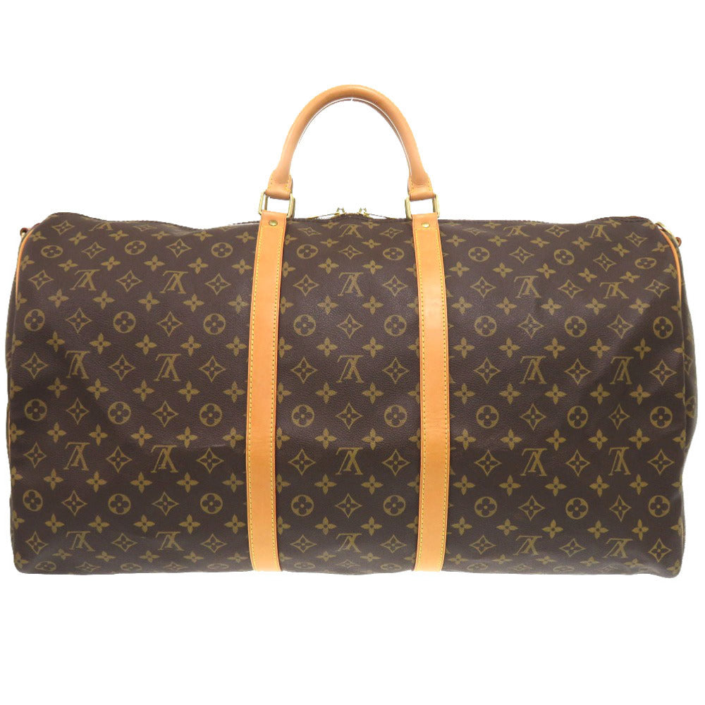 LOUIS VUITTON Boston Duffel bag M41414 Monogram canvas Brown Monogram Keepall bandouliere55 mens(Unisex) Used Authentic
