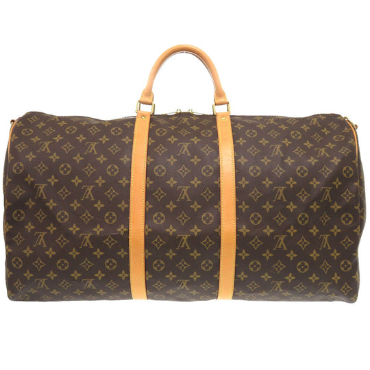 LOUIS VUITTON Boston Duffel bag M41414 Monogram canvas Brown Monogram Keepall bandouliere55 mens(Unisex) Used Authentic