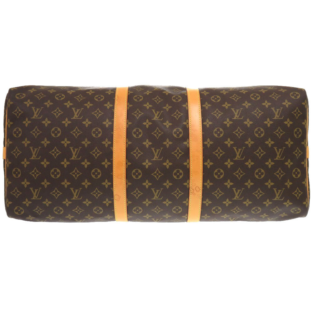 LOUIS VUITTON Boston Duffel bag M41414 Monogram canvas Brown Monogram Keepall bandouliere55 mens(Unisex) Used Authentic