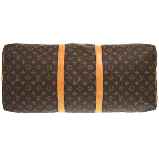 LOUIS VUITTON Boston Duffel bag M41414 Monogram canvas Brown Monogram Keepall bandouliere55 mens(Unisex) Used Authentic