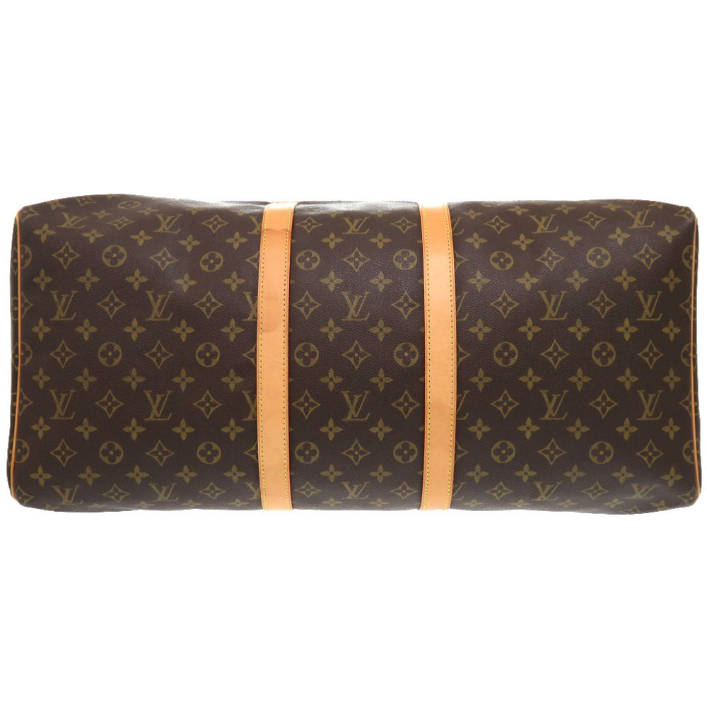 LOUIS VUITTON Boston Duffel bag M41424 Monogram canvas Brown Monogram Keepall 55 mens Used Authentic
