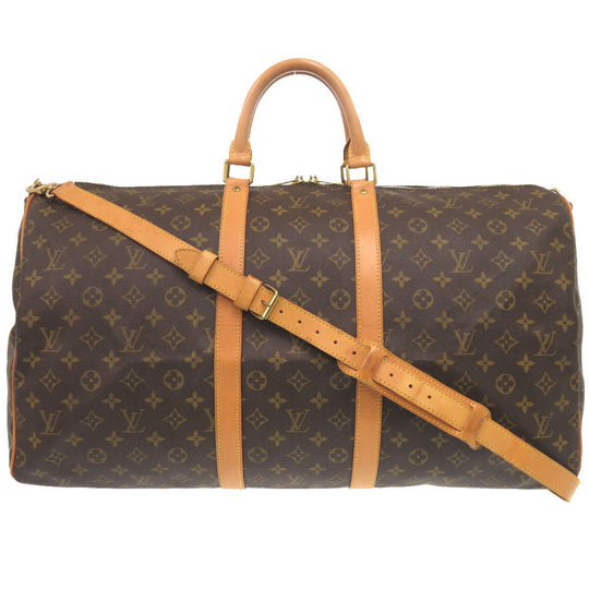 LOUIS VUITTON Boston Duffel bag M41412 Monogram canvas Brown Monogram Keepall bandouliere60 mens(Unisex) Used Authentic