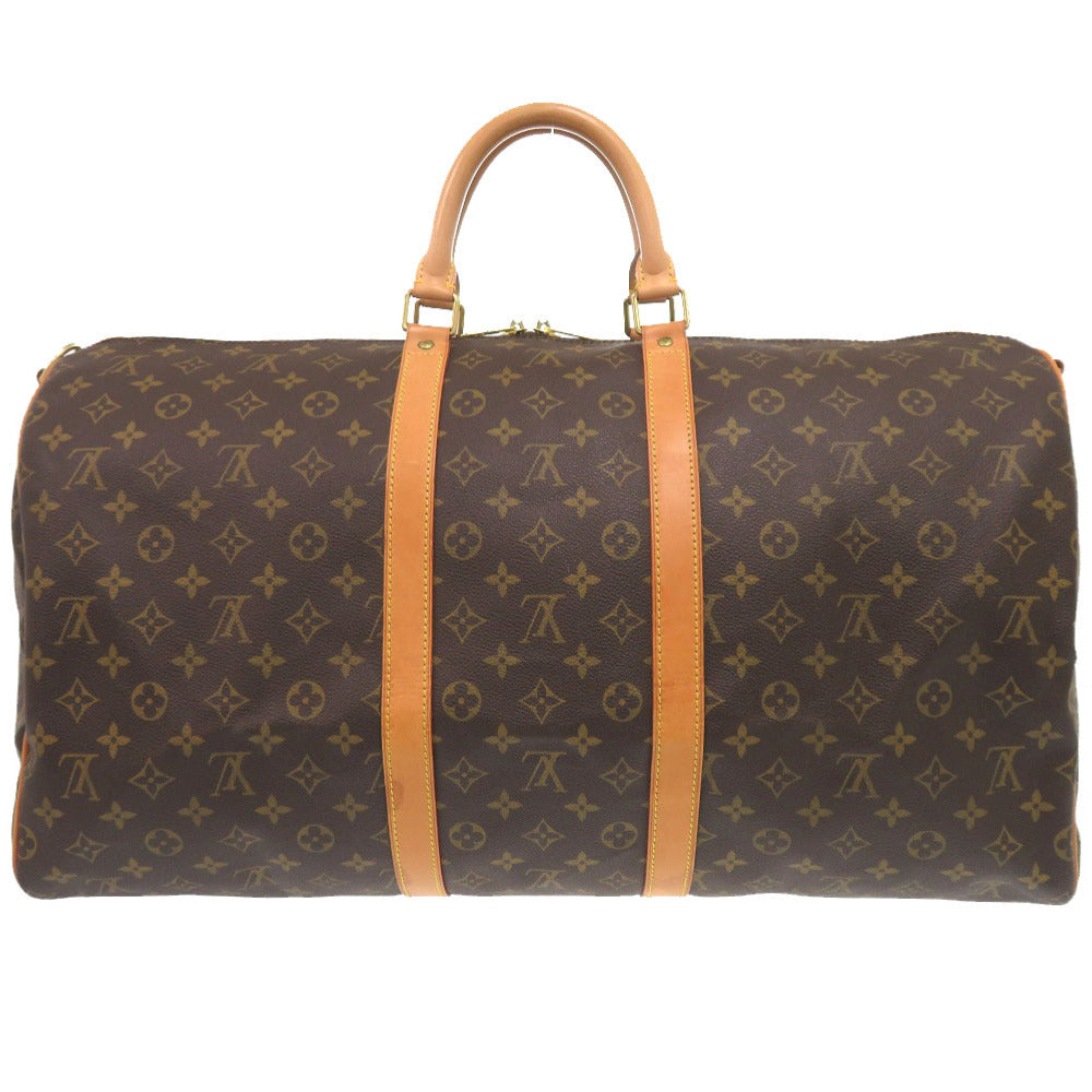 LOUIS VUITTON Boston Duffel bag M41412 Monogram canvas Brown Monogram Keepall bandouliere60 mens(Unisex) Used Authentic
