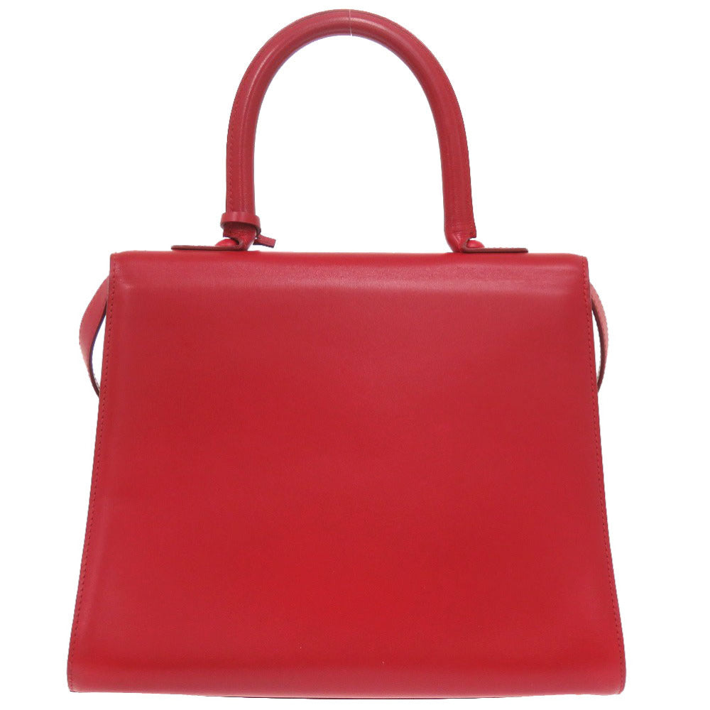 DELVAUX Handbag leather Lipstick Brillon MM Women Used Authentic