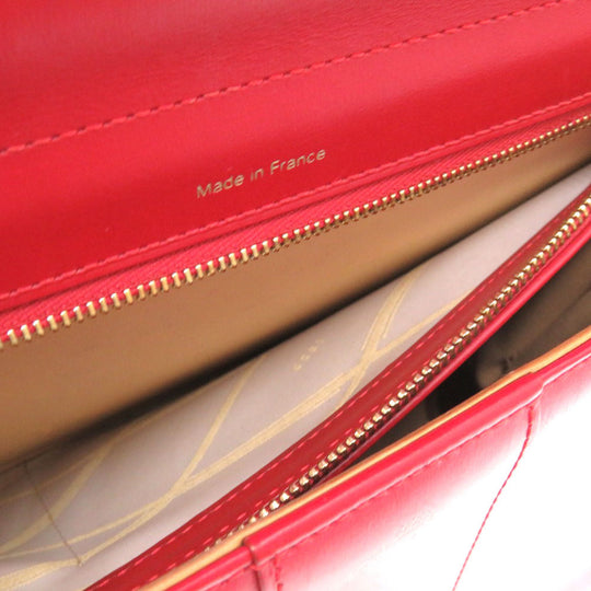 DELVAUX Handbag leather Lipstick Brillon MM Women Used Authentic