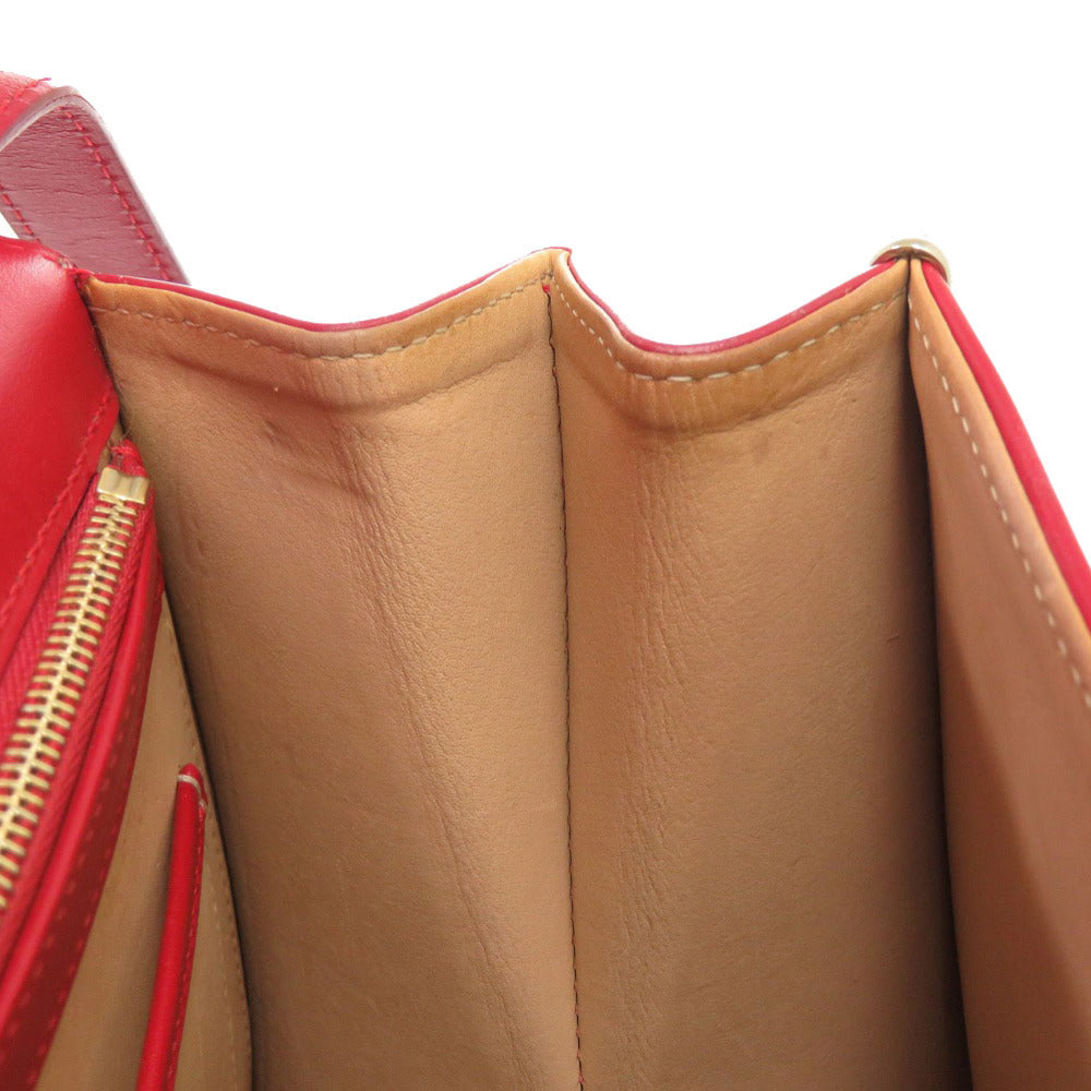 DELVAUX Handbag leather Lipstick Brillon MM Women Used Authentic