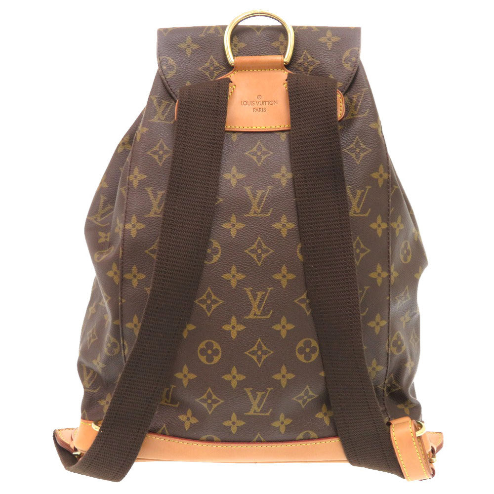 LOUIS VUITTON Backpack M51135 Monogram canvas Brown Monogram MontsourisGM Women Used Authentic