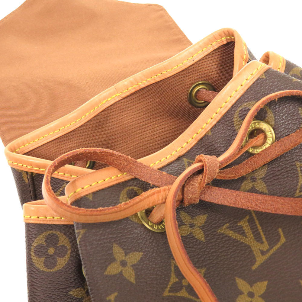 LOUIS VUITTON Backpack M51135 Monogram canvas Brown Monogram MontsourisGM Women Used Authentic