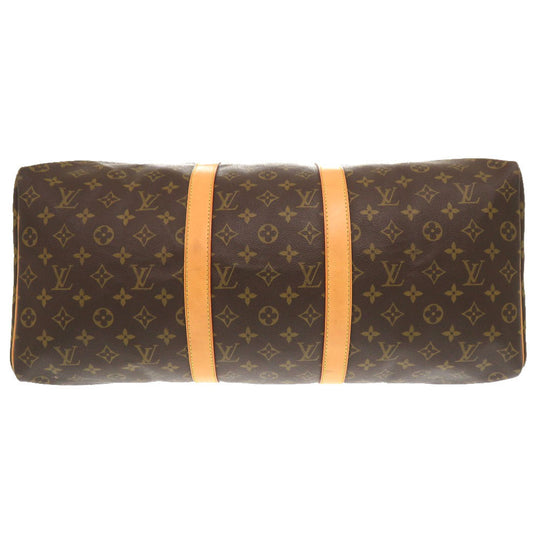 LOUIS VUITTON Boston Duffel bag M41426 Monogram canvas Brown Monogram Keepall 50 mens Used Authentic