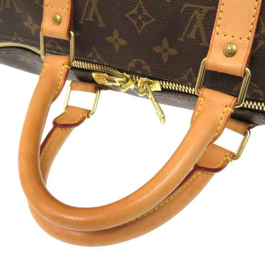 LOUIS VUITTON Boston Duffel bag M41426 Monogram canvas Brown Monogram Keepall 50 mens Used Authentic