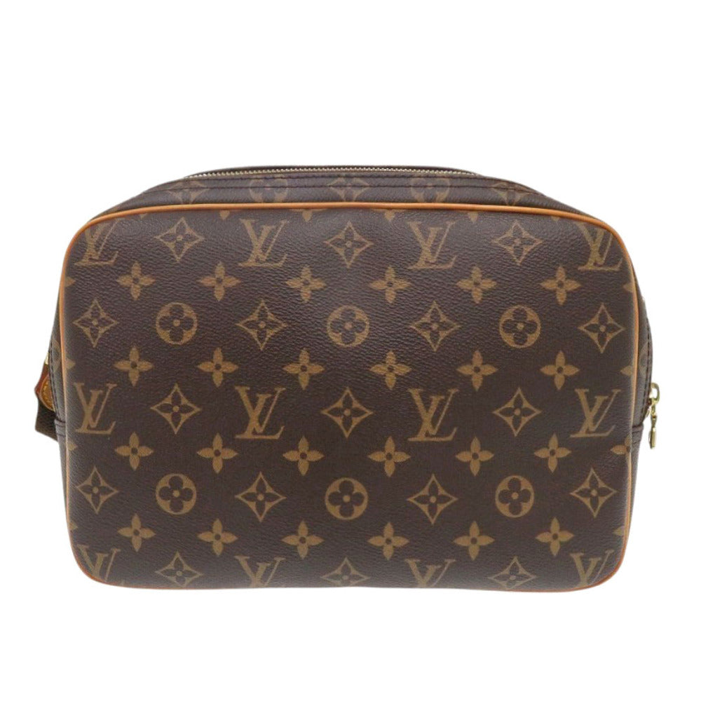 LOUIS VUITTON Shoulder Bag M45254 Monogram canvas Brown Monogram Reporter PM mens Used Authentic