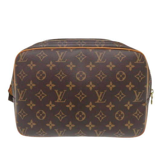 LOUIS VUITTON Shoulder Bag M45254 Monogram canvas Brown Monogram Reporter PM mens Used Authentic