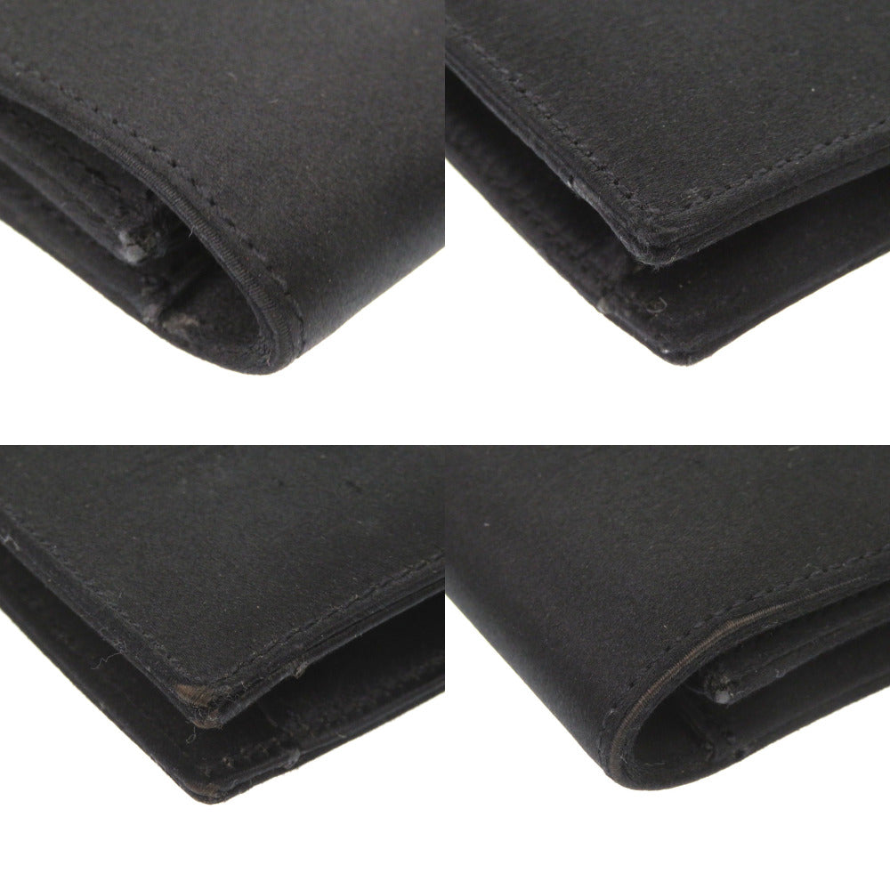 HERMES Clutch bag Satin black Fako Women(Unisex) Used Authentic