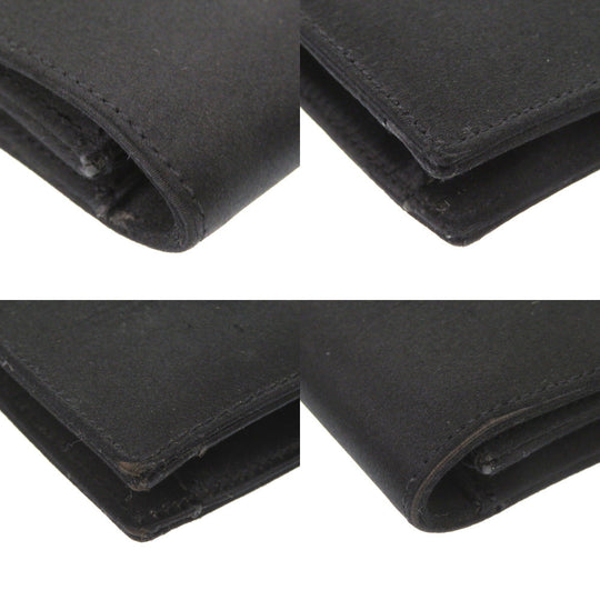 HERMES Clutch bag Satin black Fako Women(Unisex) Used Authentic