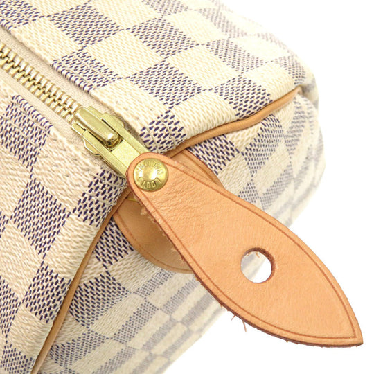LOUIS VUITTON Handbag N41533 Damier Azur Canvas white Damier Azur Speedy 30 Women Used Authentic