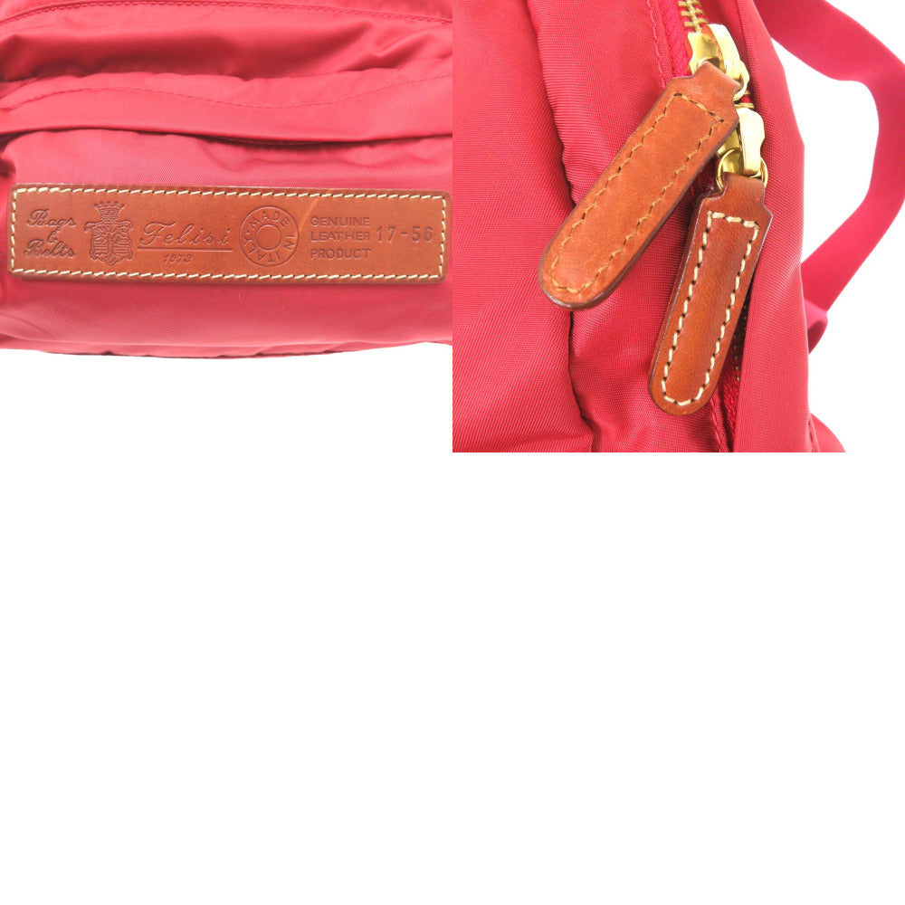 Felisi Backpack 17-56 Nylon Red Backpack 17-56 Women Used Authentic