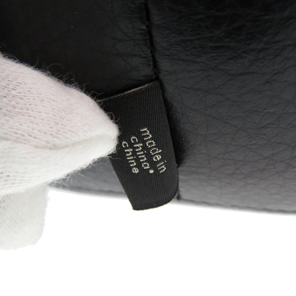 COACH Plush Doll F79473 leather black Owl Women Used Authentic