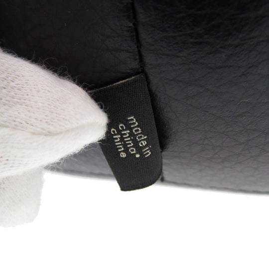 COACH Plush Doll F79473 leather black Owl Women Used Authentic