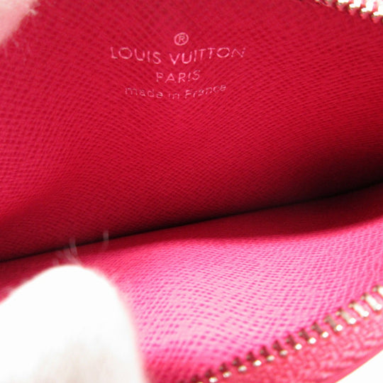 LOUIS VUITTON Coin case M60788 Epi Leather pink Epi Pochette Cle Tribal Mask unisex(Unisex) Used Authentic