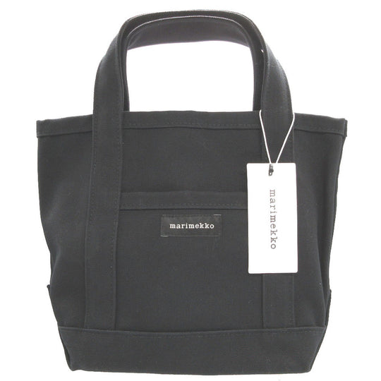 marimekko Tote Bag 44400 canvas black mini Perskassi unisex(Unisex) Used Authentic