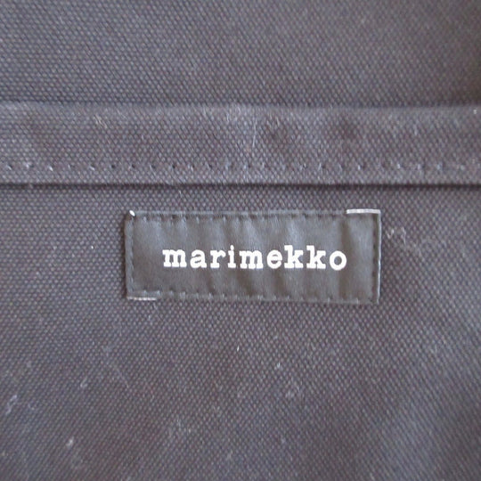 marimekko Tote Bag 44400 canvas black mini Perskassi unisex(Unisex) Used Authentic