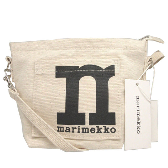 marimekko Shoulder Bag canvas Ivory Mono Mini Crossbody mens(Unisex) Used Authentic