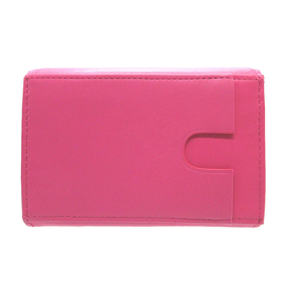 Paul Smith Bifold Wallet leather pink Compact wallet Women Used Authentic
