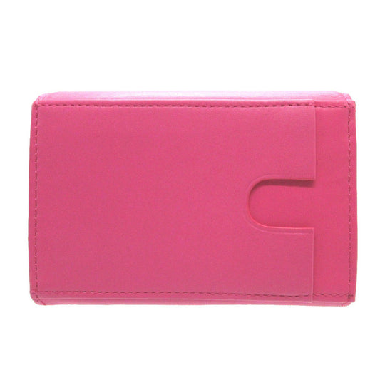 Paul Smith Bifold Wallet leather pink Compact wallet Women Used Authentic