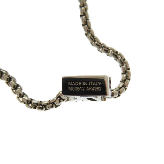 LOUIS VUITTON bracelet M00512 metal Silver Monogram Beads blur Rubbed t Women Used Authentic