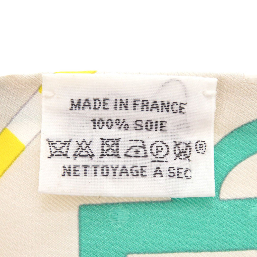 HERMES scarf silk Kle Twilly Bouclerie Moderne Modern Buckle